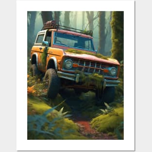 Vintage Lost in Jungle 4x4 Posters and Art